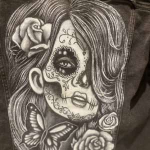 Chamarra pintada a mano TALLA M